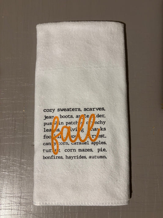 Fall Decorative Hand Towel